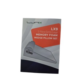 Lunix 2pc Orthopedic Bed Wedge Pillow Set  Memory Foam for Back ...