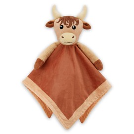 Gicoherero Highland Cow Baby Security Blanket for Boys-Cow Baby Lovey-Baby Boy Nursery Stuff-Gift for Newborn Boy Baby Shower