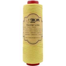 9KM DWLIFE Kevlar Kite String, 100lb 1000Ft, Twisted Kevlar Line, Low Stretch, High Strength, Heavy Duty, Fishing Assist Cord, Camping, Hiking, Outdoor Survival Rope