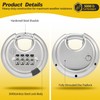 HOX Combination Lock, 4 Digit Disc Padlock with 3/8 Inch