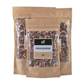 Lowhill Valley Peach Blossom - Prunus Persica Whole Dried Buds – Herbal Infusion - Edible Flowers – No Additives or Preservatives – 100% Naturally Grown – 150g