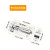 20 Pack Barrel Bolt Latch,3 Inch Slide Bolt Latch,Stainless Steel