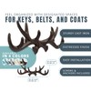 Comfify Vintage Cast Iron Deer Antlers Wall Mounted Hooks |