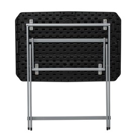 Lifetime Small Folding Table, Personal TV Tray - Portable - great for Kids, Camping, Cards, or Laptops - Plastic Black 30 Inch (80623)