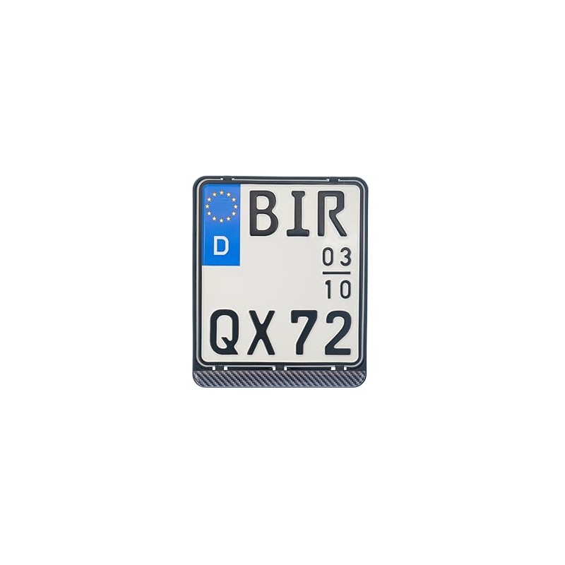 1 x License Plate Holder with 3D Carbon Look Stripes