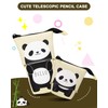 Xespis Pencil Case with Zip, Telescopic Pencil Case, panda, pencil