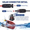 GENORTH Solar Charging Cable Solar Cable 3 m, Solar Plug