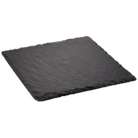 Slate Plate, 7.9 inches (20 cm), Square Plate, Natural Stone, Slate Board