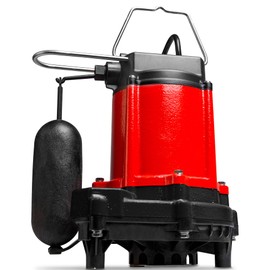 Red Lion RL-50SC 1/2 HP, 115-Volt, 4000 GPH, Cast Iron Sump/Effluent Pump with Snap-Action Float Switch, Red, 14942653