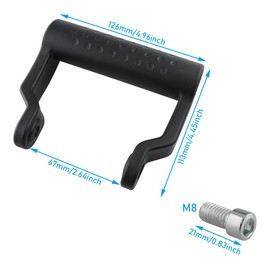 WHYHKJ 1Set M8 Non-Slip Handle Accessories Plastic Auxiliary Polishing Machine Sander Side Handle Tool Shock Absorbing Angle Grinder Handle Replacement