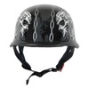1Storm Novelty Motorcycle Half Face Helmet Open German Style DOT