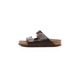 Birkenstock Arizona Birkibuc Sandal,Brown Amalfi Leather,10-10.5 D(M) US Men