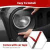 JOSHELA for Jeep JK Angry Eyes Headlight Cover Trim Fit