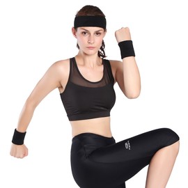 ONUPGO 3Pcs Sports Headbands for Men, Sweatband Headband for Women,Terry Cloth Sweat Head Band for Workout Cycling Basketball Tennis and Yoga - Athletic Cotton Headband Outdoor