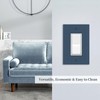 WUYOCHA Decorative Outlet Covers Encore Navy Blue 1 Gang Rocker