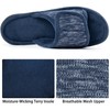 RockDove Men's Adjustable Wrap Memory Foam Slide Slipper, Size 6/7