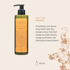 BODHI BODHI? K?rperlotion MANGO 250 ml | K?rpercreme mit exotischem Duft, mit nat1rlichen ?len, in Bio-Qualit?t, 98% nat1rlich