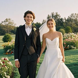 LHXzizizi Bow Ties for Men, Bowties Men Adjustable Men's Pre-tied Bow Tie for Wedding Party School Leisure (Orange Flower)