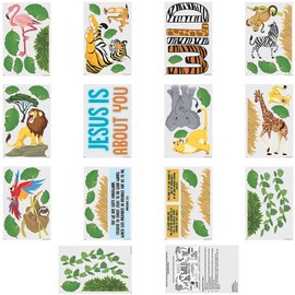 Fun Express Wild About Jesus Bb Set - Educational and Learning Activities for Kids - VBS Vacation Bible School Supplies/Decor - 67 Pieces