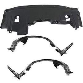 Parts N Go 2010-2012 Altima Coupe/Sedan Fender Liner & Under Cover Splash Guard Driver & Passenger Side