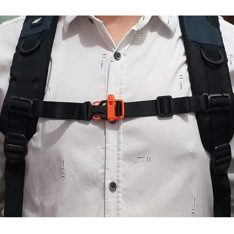 HDHYK 2 Packs Backpack Chest Strap- Nylon -Suitable for Webbing