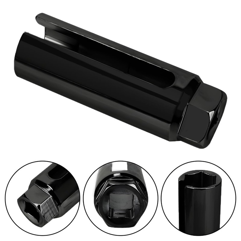 BELOMI Oxygen Sensor Socket with Side Wire Cutout, 3/8 Inch
