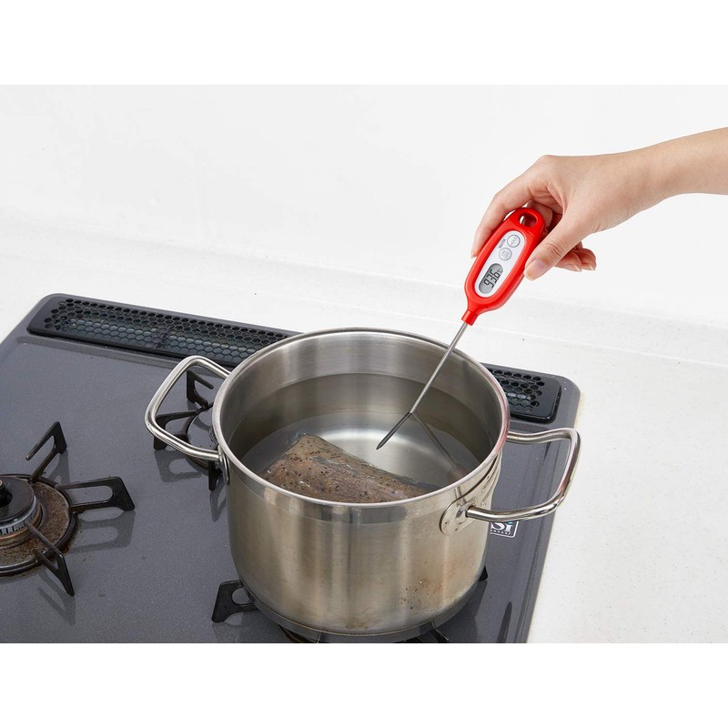 Tanita Thermometer, Cooking, Waterproof, 50-250°C, Red, TT-508N, RD, Stick Thermometer