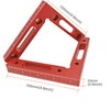 4 Packs Aluminium Right Angle Clamps Woodworking Tool 4.7x4.7(120x120mm), 90