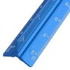 Kyuionty Engineer Scale Ruler 12 Inch, Aluminum Laser-Etched Triangular Drafting