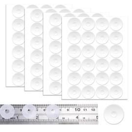 JIYIN 96 Pcs Non-Slip Silicone Grips for Quilt Templates, Anti Skid Adhesive Rings Non- Slip Ruler Grip Rings, Quilting Rulers Sewing Rulers Adhesive Backing Grips