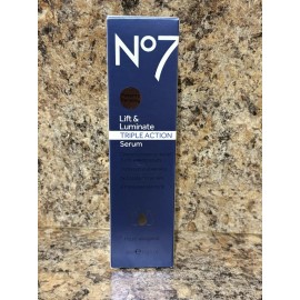 No7 No 7 Lift & Luminate Triple Action Serum NEW 1 fl.oz Box not mint