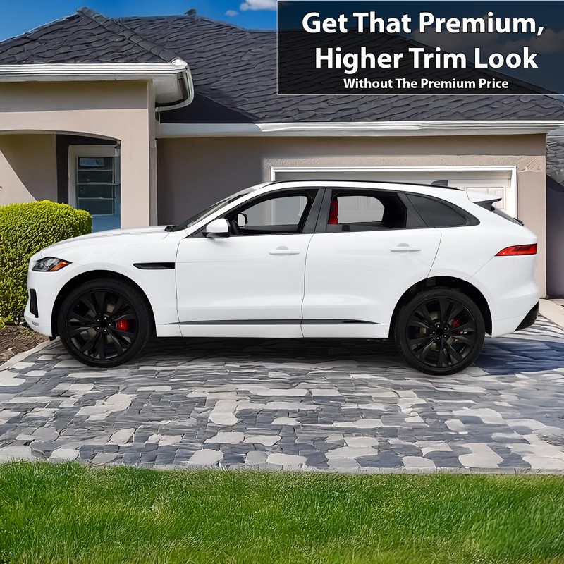 BOGAR TECH DESIGNS Side Window Trim Chrome Delete Overlay Compatible