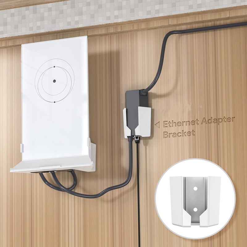 Satellite Ethernet Adapter Mount Professional ABS Space Saving Ethernet Adapter