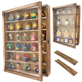 Hodeframe 12x16 Shadow Box Frame with Removable Shelves,Collectible Display Shelves Case,Military Challenge Coin Display Case,Wood Shadow Boxes Display Cases for Keepsake,Pictures