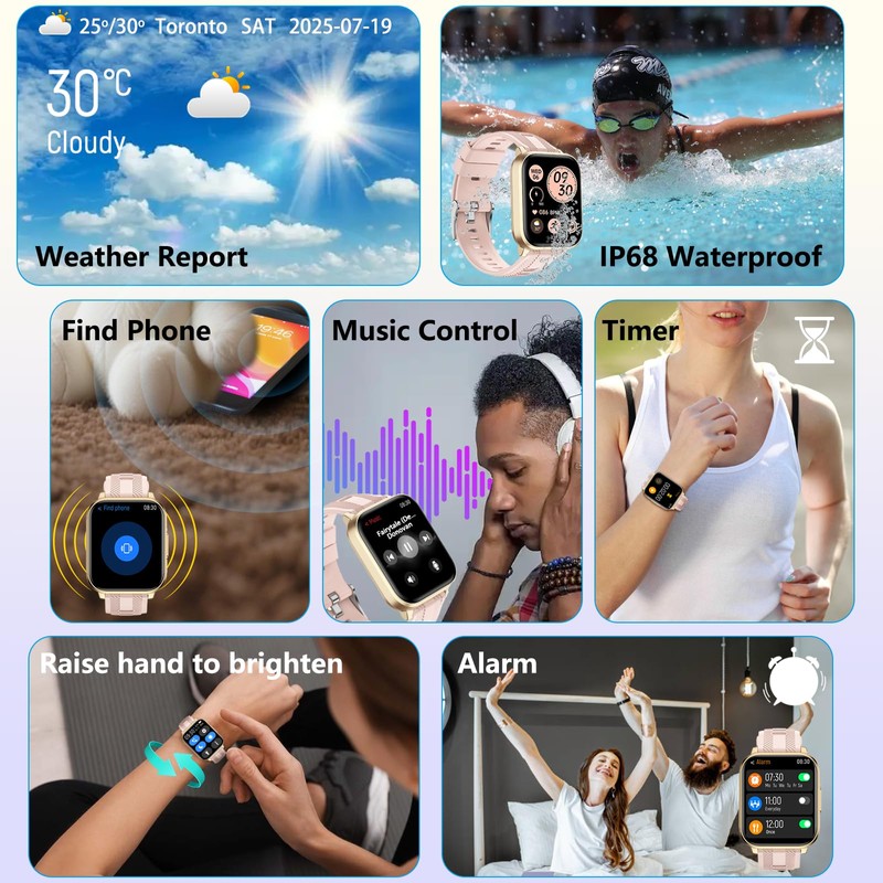 Brhgph Smart Watch with Ai Functions GPS Tracking for Android