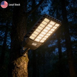 US Stock High Power LED Street Light Outdoor Commercial Solar Street Light for Wholesale Distributor Parking Lot WarehouseEmitting Color: White, Lamp Power(W): LA076, Battery Capacity: 20000mAh
