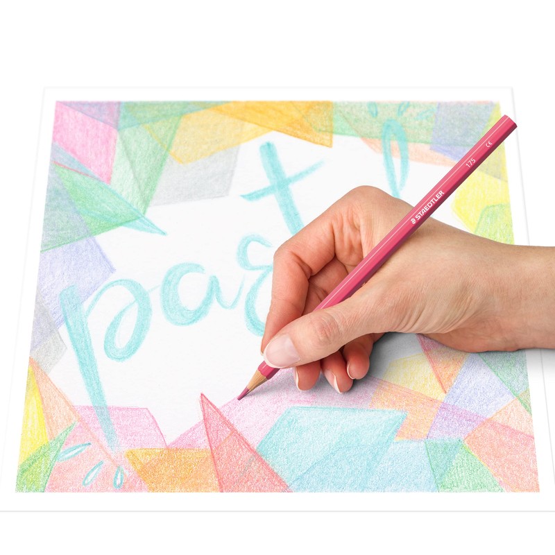 STAEDTLER 175 C12 Y Wood-Free Coloured Pencils - Pastel Colours