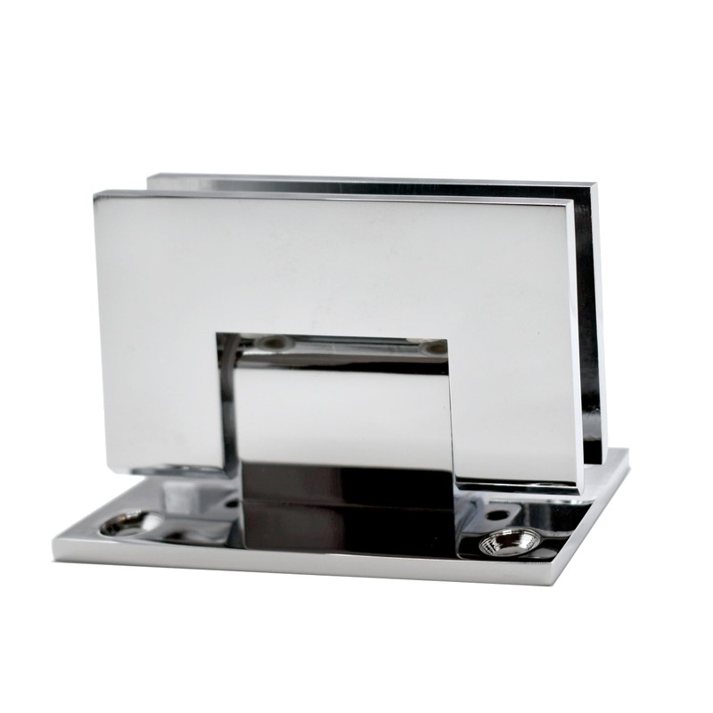 MONT HARD Chrome Shower Hinge - Square Full Back Plate,