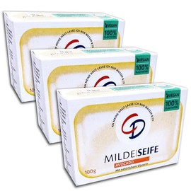 TOPDeal Avocado CD Mild Soap 3 x 100 g Pack of 3