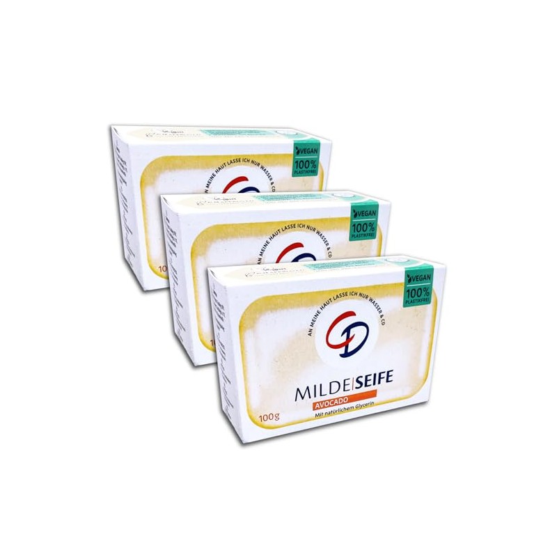 TOPDeal Avocado CD Mild Soap 3 x 100 g Pack