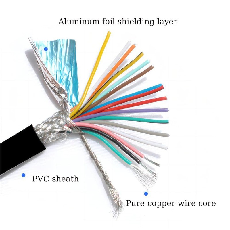 Willwewon 5Ft 1.5m 26AWG DB9 Male RS232 9 Pin Serial