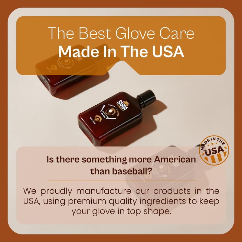 SARNA BASEBALL Glove Oil - 8 oz. – Softens &