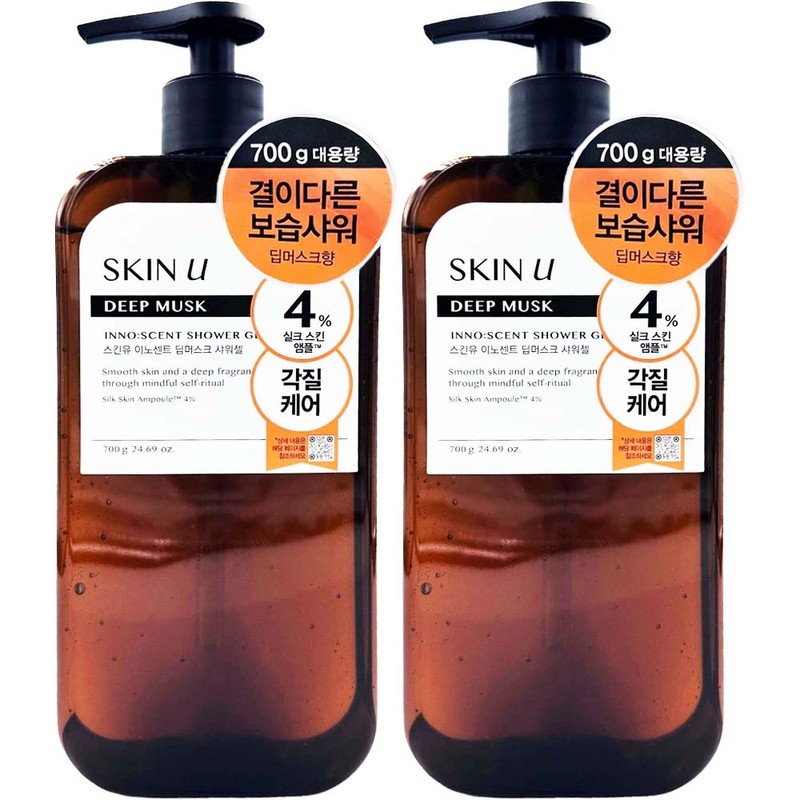 SkinU Innocent Deep Musk Shower Gel 700g x2 Mildly acidic