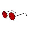 BOUACOUA Retro Steampunk Style Sunglasses Round Metal Frame Sunglasses for