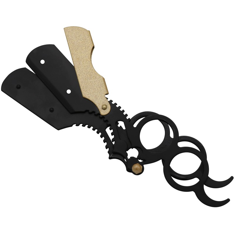 Universal Replaceable Half Blade Straight Razor with 100 Blades, Professional