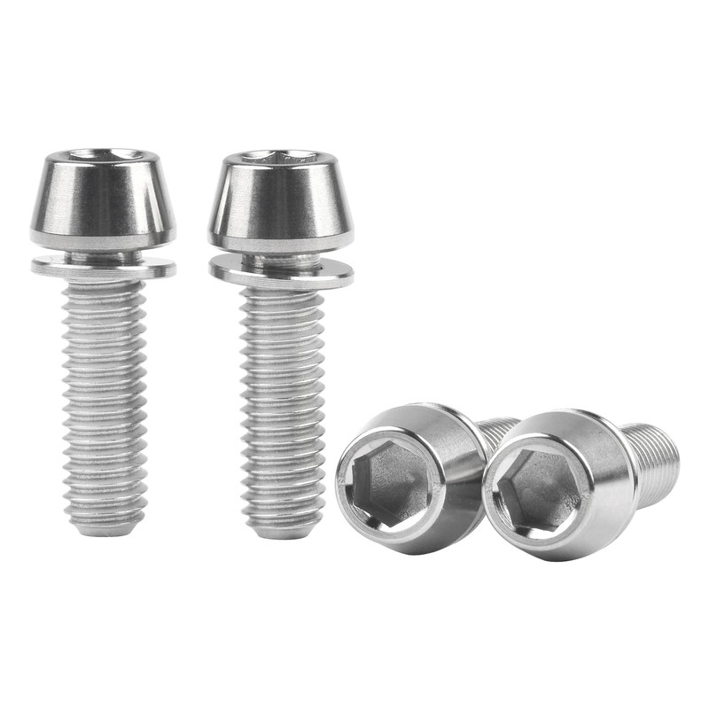 Wanyifa Titanium Ti M6 x 20mm Hex Socket Screws with