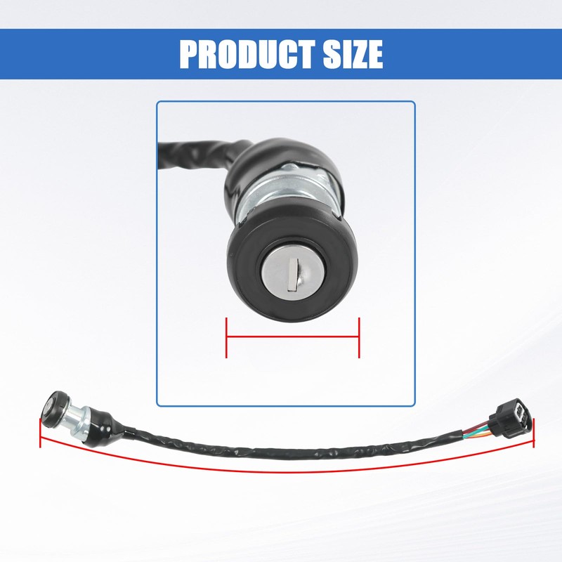 48397 Ignition Switch with Key Assembly Compatible with Massimo Buck