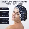SARG Premium Double Layer Shower Cap for Women with Unique