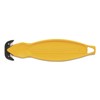 Klever Koncept Safety Cutter, 5.75" Plastic Handle, Yellow, 10/Pack