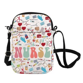 FOTAP Nurse Crossbody Bag Nurse Accessories ER Nurse Gift ICU Nurse Gift Nurse Appreciation Messenger Bag Nurse Graduation Gift (Nurse CB)